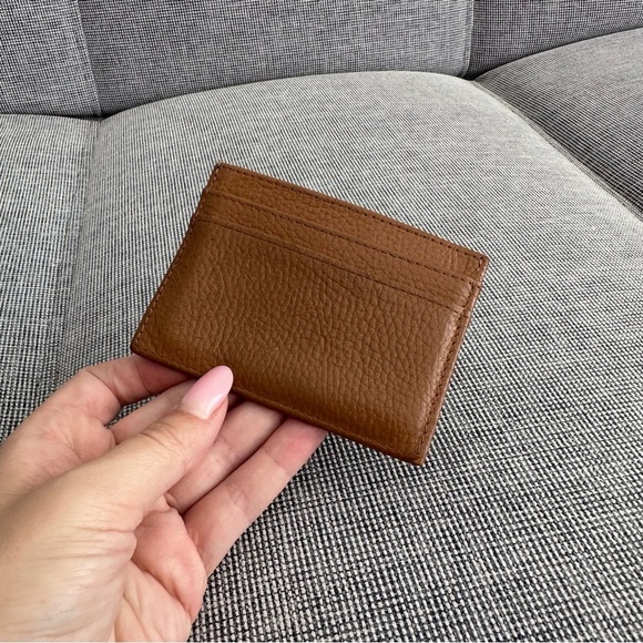 Aimee Kestenberg Brown Leather Coin Card Holder Small Size Practical Easy Use - Picture 3 of 4